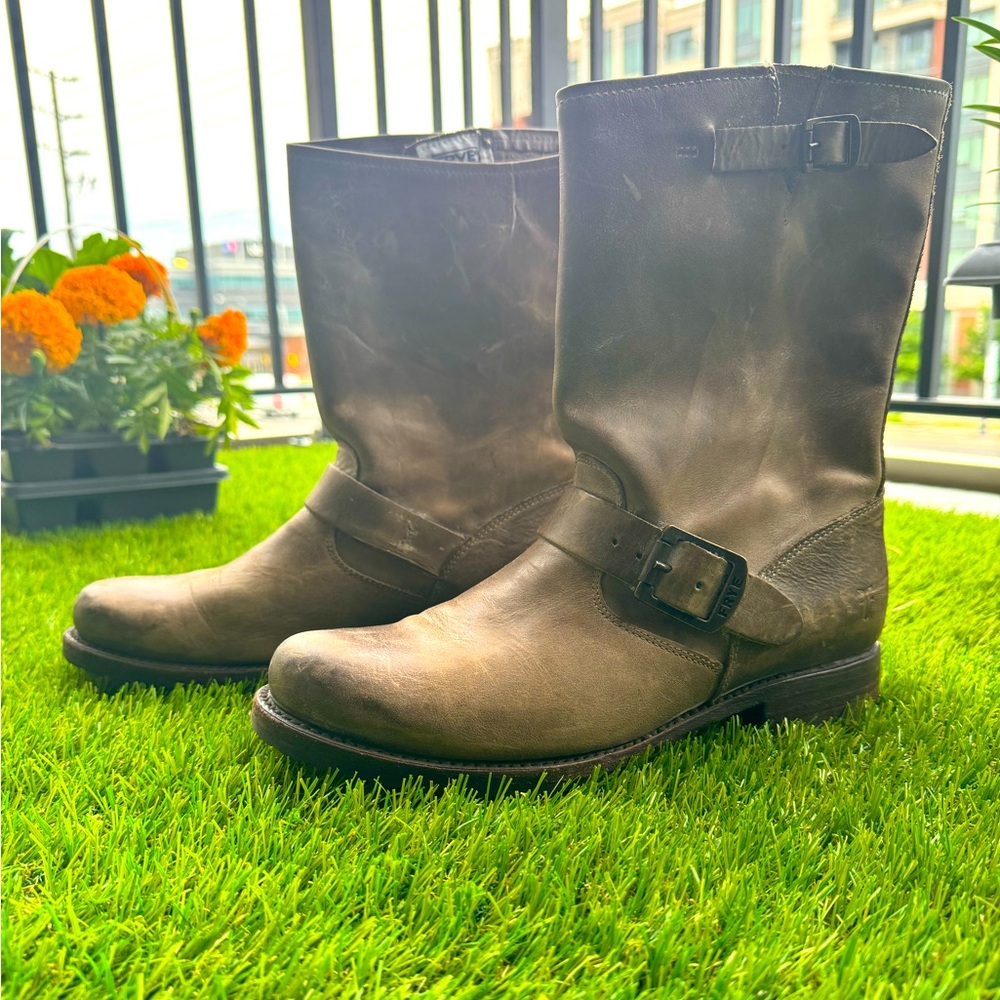 Frye Veronica Short Boots, Slate, Size 9M